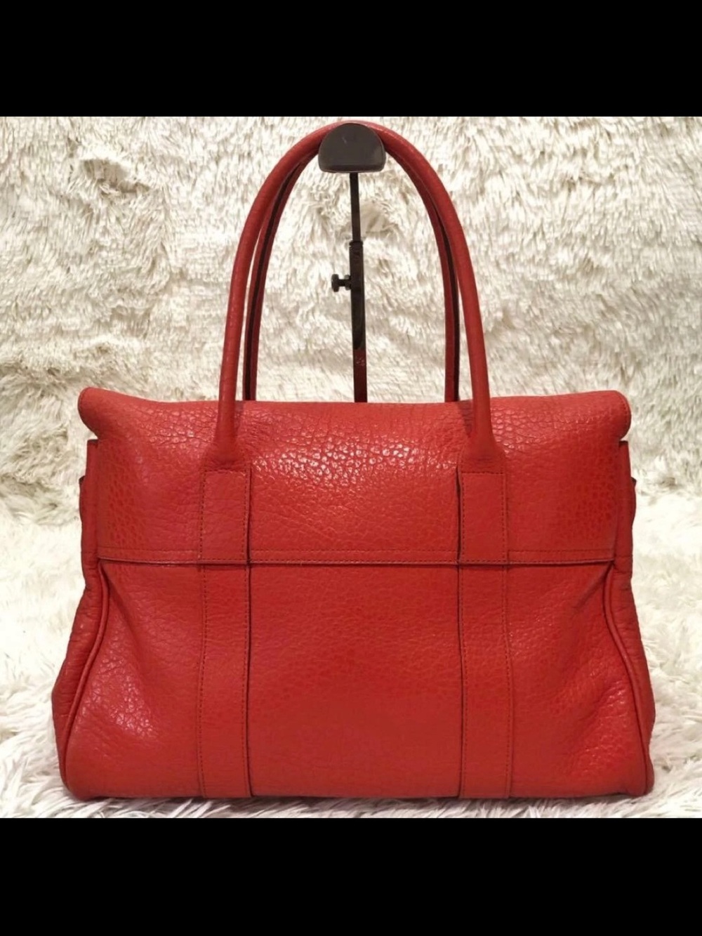 Mulberry Red Leather Bayswater Satchel - Picture 7 of 16